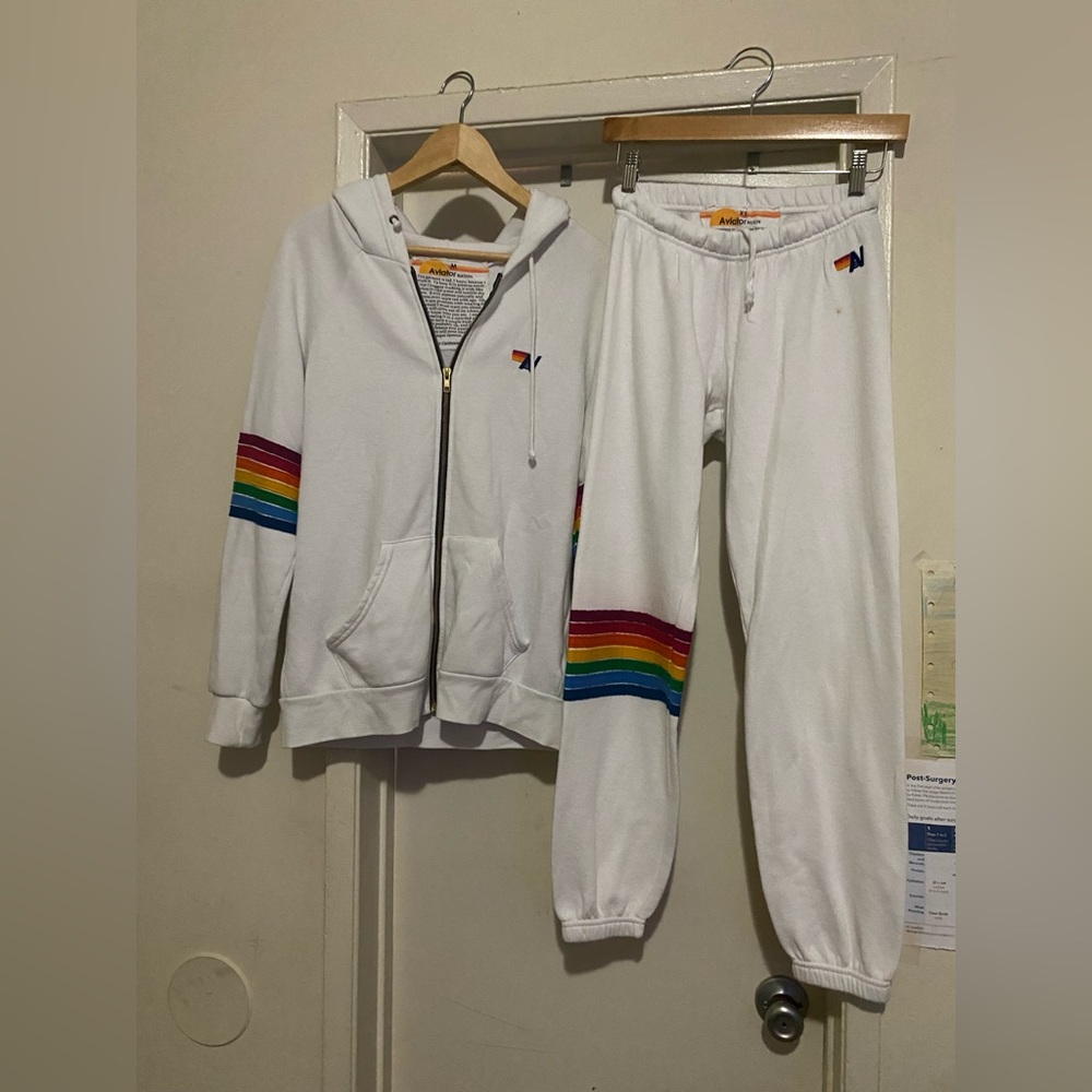 AVIATOR NATION Zip Hoodie & Joggers Set